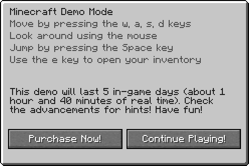 demo 版界面